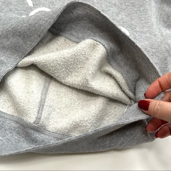 Calvin Klein Performance Logo Cropped Grey Crewneck Sweatshirt - Picture 14 of 14